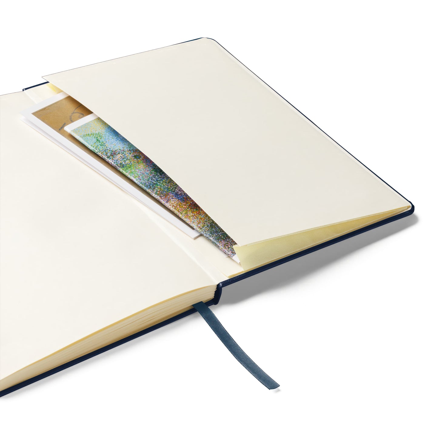Classic Cream-Paged Journal | Elegant Faux Leather Binding | Complete with Ribbon Bookmark & Pocket | Canvas of Thoughts Series