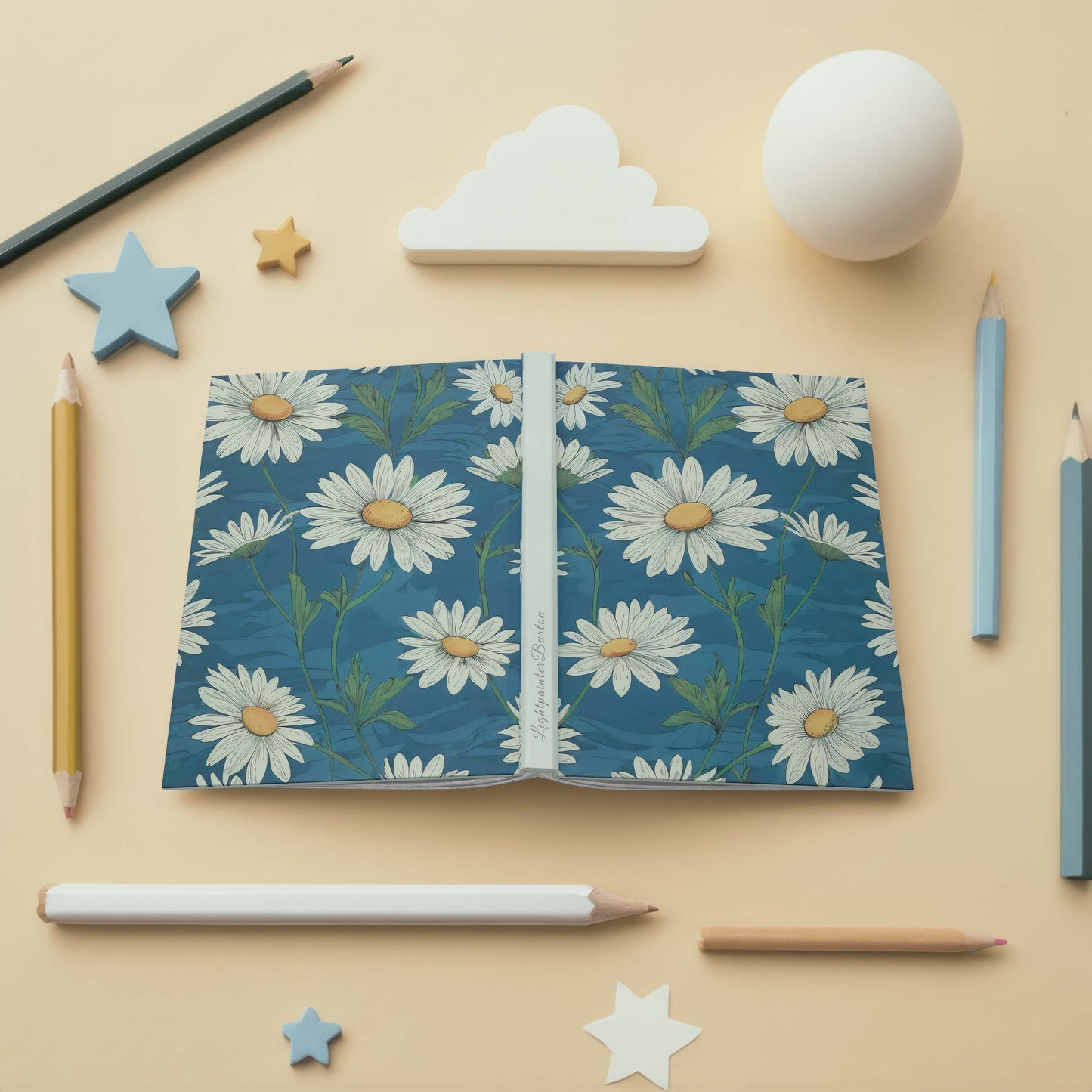 Delicate Daisy | Vintage-Inspired Journal | Matte Hardcover | Canvas of Thoughts Series