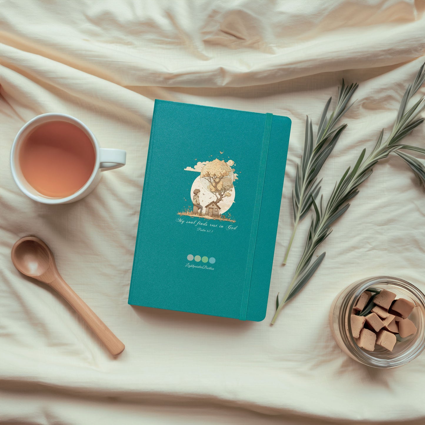 Classic Cream-Paged Journal | Elegant Faux Leather Binding | Complete with Ribbon Bookmark & Pocket | Canvas of Thoughts Series